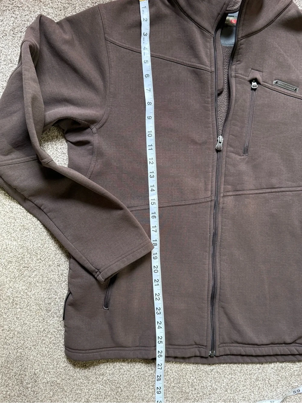 Under Armour Men’s Large Brown Full Zip Performance Jacket